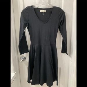 NWT Abercrombie & Fitch Black Cotton Dress XS